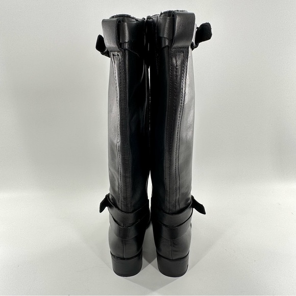Franco sarto knee high wide calf boots size 6.5 37 L-Canary black leather riding - Picture 10 of 13
